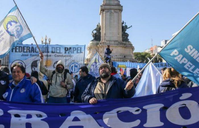 Soziale Organisationen protestieren im Kongress gegen das Projekt von Javier Milei