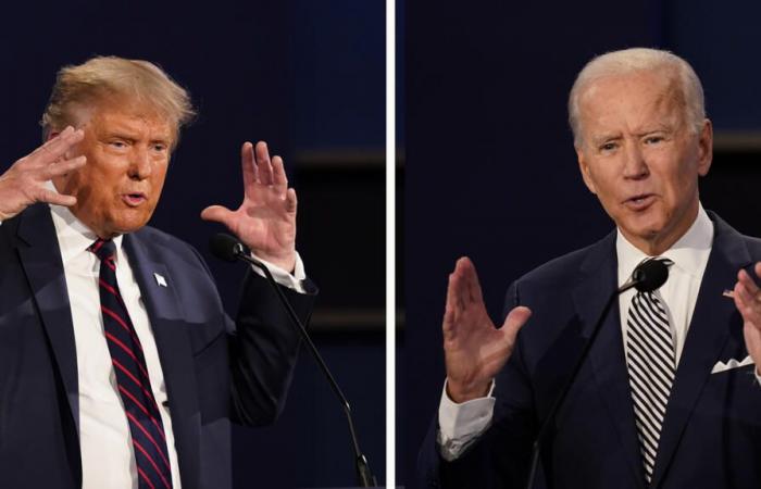 Joe Biden und Donald Trump bereiten sich auf ihren ersten im Fernsehen übertragenen Wettbewerb vor