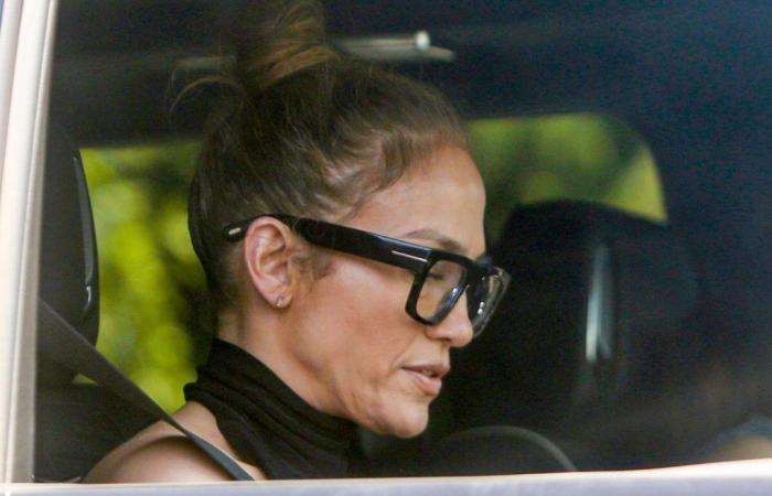Das angespannte Gesicht von Jennifer Lopez
