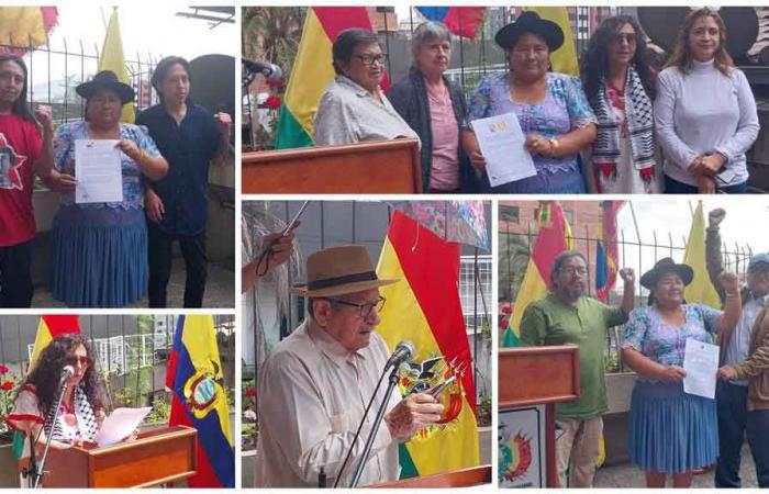 Ecuadorianer bekunden nach Putschversuch ihre Solidarität mit Bolivien (+Fotos)