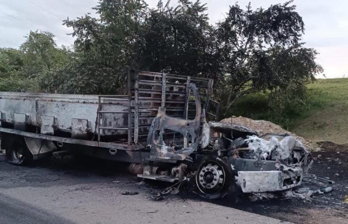 Auf der Straße Hobo – Yaguará zündeten sie ein Tankfahrzeug an
