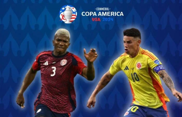 Wo man HEUTE Kolumbien gegen Costa Rica sehen kann: Online-TV-Kanal des Duells am zweiten Tag der Gruppe D der Copa América 2024