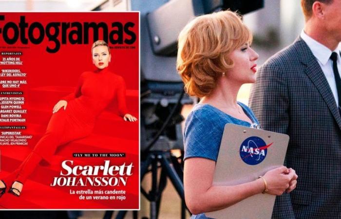 Scarlett Johansson, von der NASA-Publizistin in „Fly Me to the Moon“ bis zum neuen Cover von Fotogramas