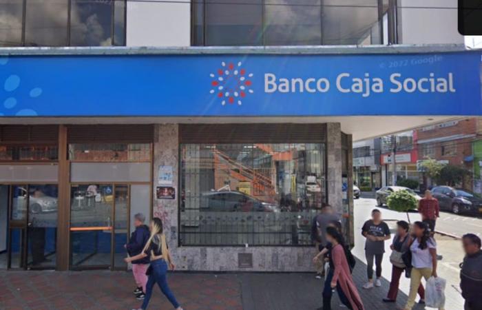 Die Bancó Caja Social wird in der Stadt Kennedy ausgeraubt