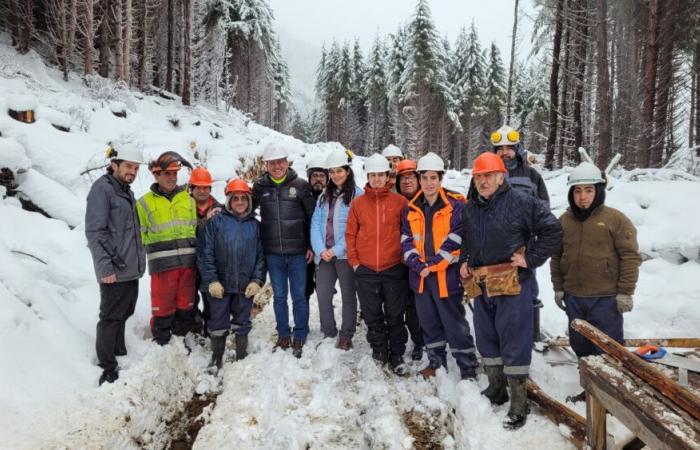Sie schätzen die harte Arbeit der Conaf-Beamten bei der Lieferung von Brennholz in Aysén