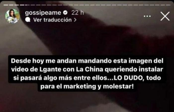 China Suárez enthüllte, was hinter ihrem Treffen mit L-Gante steckt