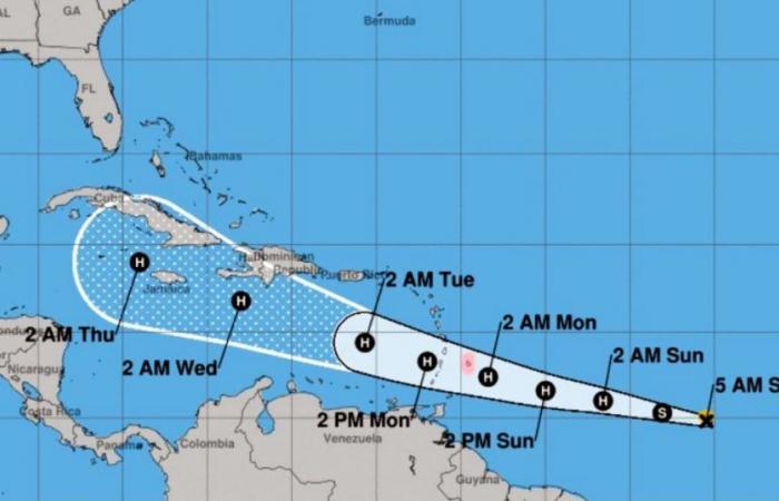 Der Tropensturm Beryl zieht auf Kuba zu