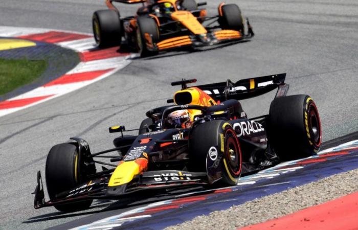 F1: Max Verstappen nutzte den McLaren-Kampf und gewann das Sprintrennen in Österreich :: Olé