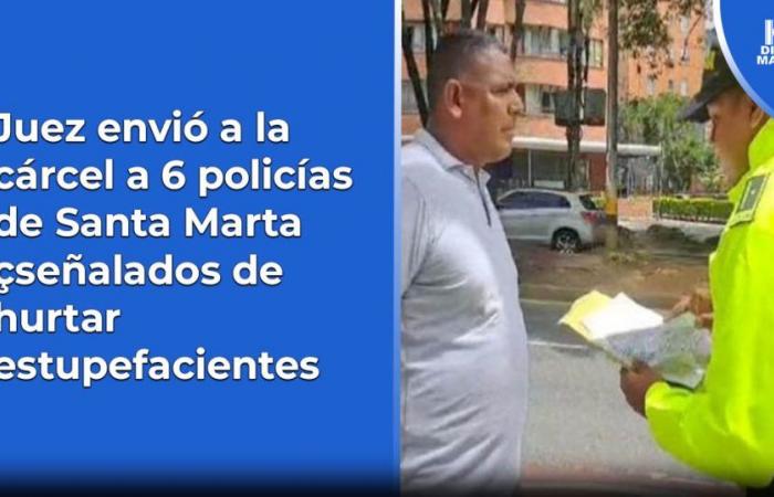 Richter schickte 6 Polizisten aus Santa Marta, denen Drogendiebstahl vorgeworfen wurde, ins Gefängnis