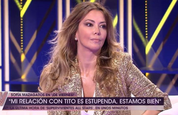 Sofía Mazagatos spricht abschließend über ihre Zeit mit Mar Flores und erklärt auch, wie ihre Beziehung zu ihrem Ehemann Tito Pajares ist.