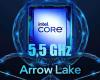 Der Intel Core Ultra 9 285K wird eine Frequenz von 5,5 GHz erreichen