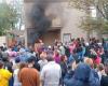 Aufgrund von Erhöhungen brannten sie einen Energieverteiler in Santiago del Estero nieder