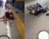 Video | Motorradfahrer riss sich nach einem Unfall in einem Tunnel einen Teil seines Gesichts ab