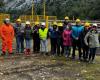 Studenten des Liceo Luisa Rabanal Palma de Chile Chico besuchten das Wasserkraftwerk Puerto Aysén